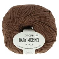 Drops Baby Merino 52 čokoládová 50g 175m - cena, porovnanie