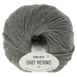 Drops Baby Merino sivá 50 g, 175 m