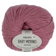 Drops Baby Merino tmavá ružová 50 g, 175 m - cena, porovnanie