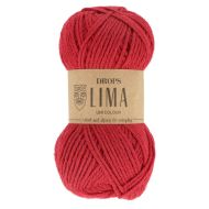 Drops Lima Uni Colour 3609 červená 50g 100m - cena, porovnanie