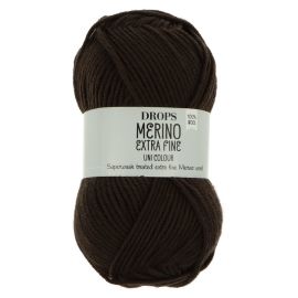 Drops Merino Extra Fine 02 čierna 50 g, 105 m