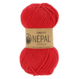 Drops Nepal UNI 3620 červená 50g 75m