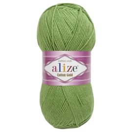 Alizé Cotton Gold 485 olivovo zelená 100 g, 330 m