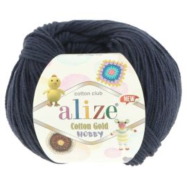 Alizé Cotton Gold Hobby New 58 tmavo modrá 50g 165m