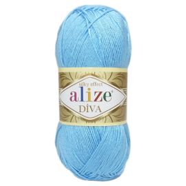 Alizé Diva 346 svetlá modrá 100 g 350 m