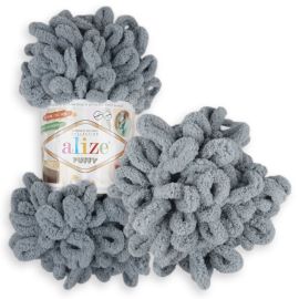 Alizé Puffy 428 šedá 100 g, 9 m