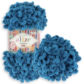 Alizé Puffy Fine 637 modrá 100g 14m