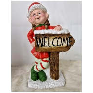 Vianočná Elfka s tabuľou welcome - cena, porovnanie