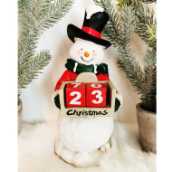 Vianočný snehuliak s odpočítavaním dní do Vianoc - cena, porovnanie