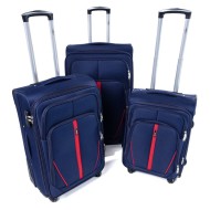 Rogal Modrá sada 3 cestovných látkových kufrov "Practical" M, L, XL - cena, porovnanie