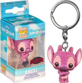 Funko POP Keychain: Lilo & Stitch- Angel (DGLT)