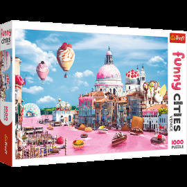 Trefl Puzzle 1000 Crazy City - Sladkosti v Benátkach