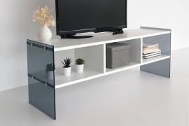 Hanah Home Elegantný TV stolík WHITE 120 cm