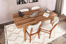 Hanah Home Jedálenský stôl rozkladací INCI 130-160 cm