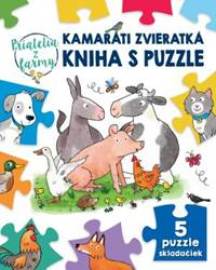 Kamaráti zvieratká kniha s puzzle Priatelia