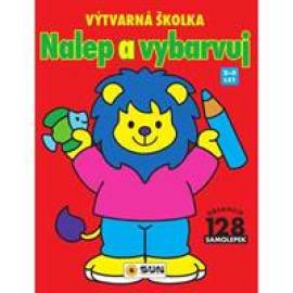 Výtvarná školka červená - nalep a vybarv