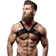 Fetish Submissive Attitude Eco Leather Brigade Man Chest Harness - cena, porovnanie