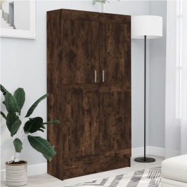 vidaXL Regál Smoked Oak 82,5x30,5x150 cm odvodený výrobok z dreva