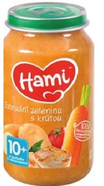 Nutricia HAMI Príkrm mäsovo-zeleninový Záhradná zelenina s morkou 250g