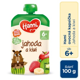 Nutricia HAMI Kapsička ovocná Jahoda a kiwi 100g