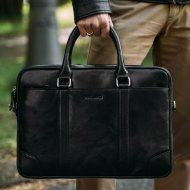 Valmio Čierna kožená taška Bern - cena, porovnanie