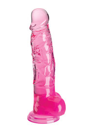 Pipedream King Cock Clear Cock with Balls 8"