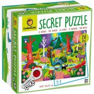 Ludattica Secret Puzzle s lupou, Lesné zvieratká 24 dielikov - cena, porovnanie