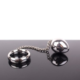 Triune Donut C-Ring Anal Egg with Chain 45/45mm