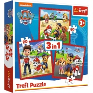 Trefl Puzzle 3v1 - Šťastní psi z Labkovej Patroly - cena, porovnanie