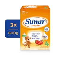 Hero Sunar Complex 4 Mlieko dojčenské jahoda 3x600g - cena, porovnanie