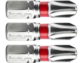 Fortum Bit krížový 3ks, PH 3x25mm, S2 4741203