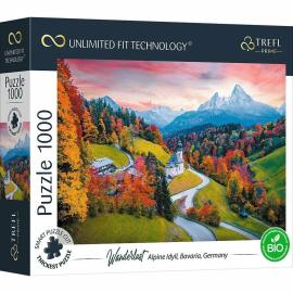 Trefl prime puzzle 1000 UFT - Potulky: Alpská idylka, Bavorsko