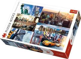 Trefl Puzzle 4000 dielikov New York koláž