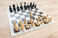 Česká šachová súprava klubovka s hnedou šachovnicou - cena, porovnanie