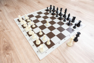 Šachová súprava komplet veľká hnedá - cena, porovnanie