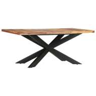 vidaXL Jedálenský stôl 180x90x76 cm sheeshamový masív - cena, porovnanie
