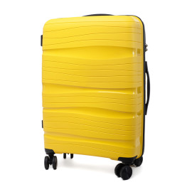 Rogal Žltý prémiový plastový kufor "Royal" s TSA zámkom M, L, XL