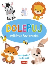 Dolepuj zvířátka/zvieratká modrý sešit/modrý zošit