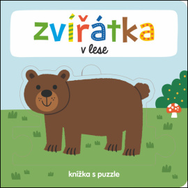 Zvířátka v lese Knížka s puzzle