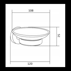 Mexen Remo Miska na mydlo 7050739-00