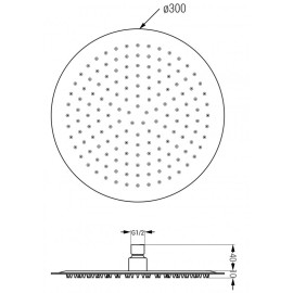 Mexen Slim 79230-20 sprcha