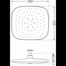 Mexen D-22 79722-70 sprcha