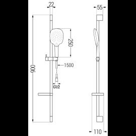 Mexen DS22 785224583-00 sprchový set