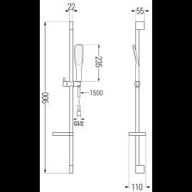 Mexen DS49 785494583-57 sprchový set