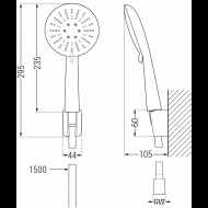 Mexen R-67 785675052-00 sprchový set - cena, porovnanie