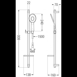 Mexen DQ73 785734581-02 sprchový set