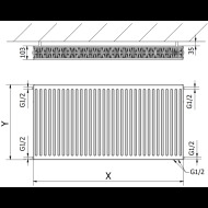 Mexen CV22 radiátor 600 x 500 mm - cena, porovnanie