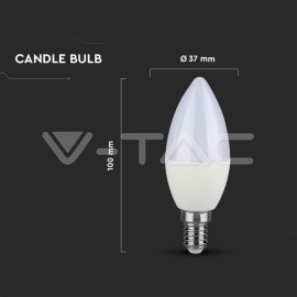 V-Tac LED žiarovka - E14 4W 6400K