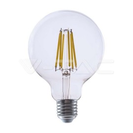 V-Tac LED žiarovka E27 G95 4W 3000K filament