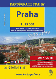 PRAHA velký atlas města 1:15 000